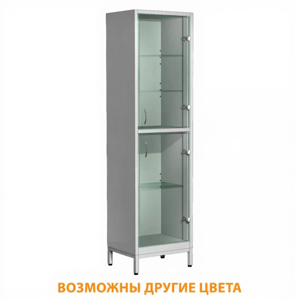 Шкаф для лабораторной посуды ШМпЛП-3 (корпус металл серый)