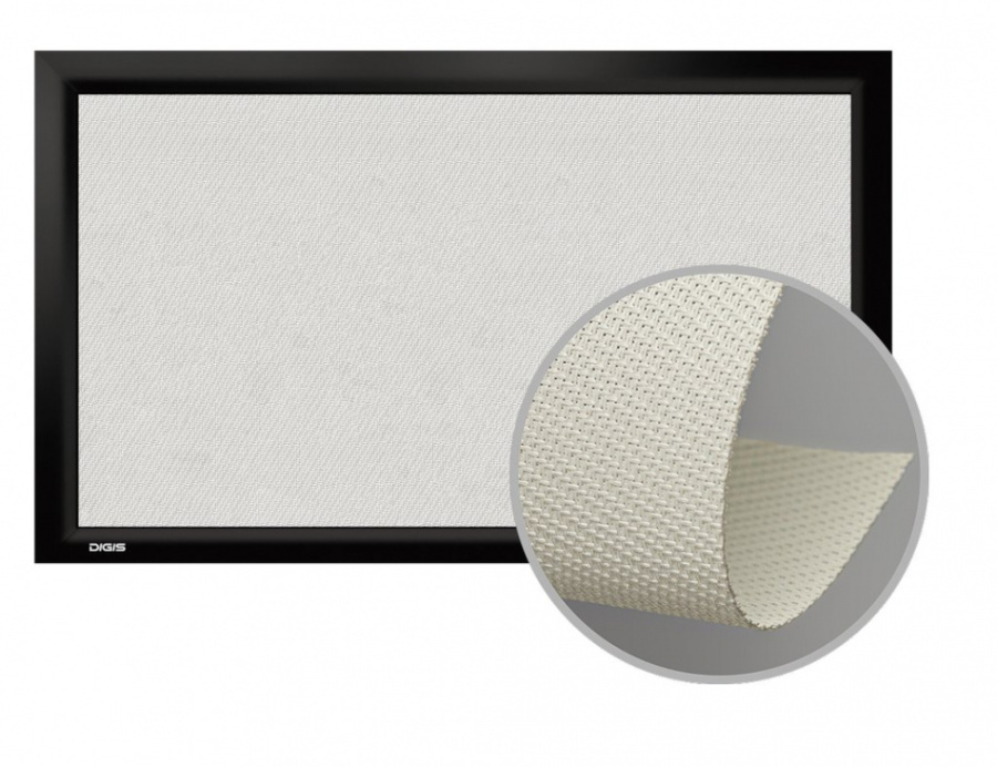 Экран настенный звукопрозрачный на раме Digis VELVET DSVFS-16906-A