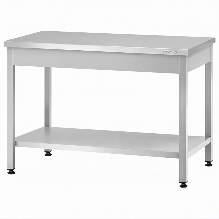 Стол производственный СПРп - 860х1200х700 «Profi Ral» (полка сплошная)