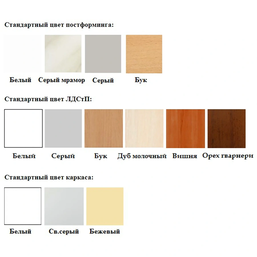 Тумба стационарная на металлокаркасе СЛ 11/2 (постформинг белый, ЛДСП белый, каркас белый)