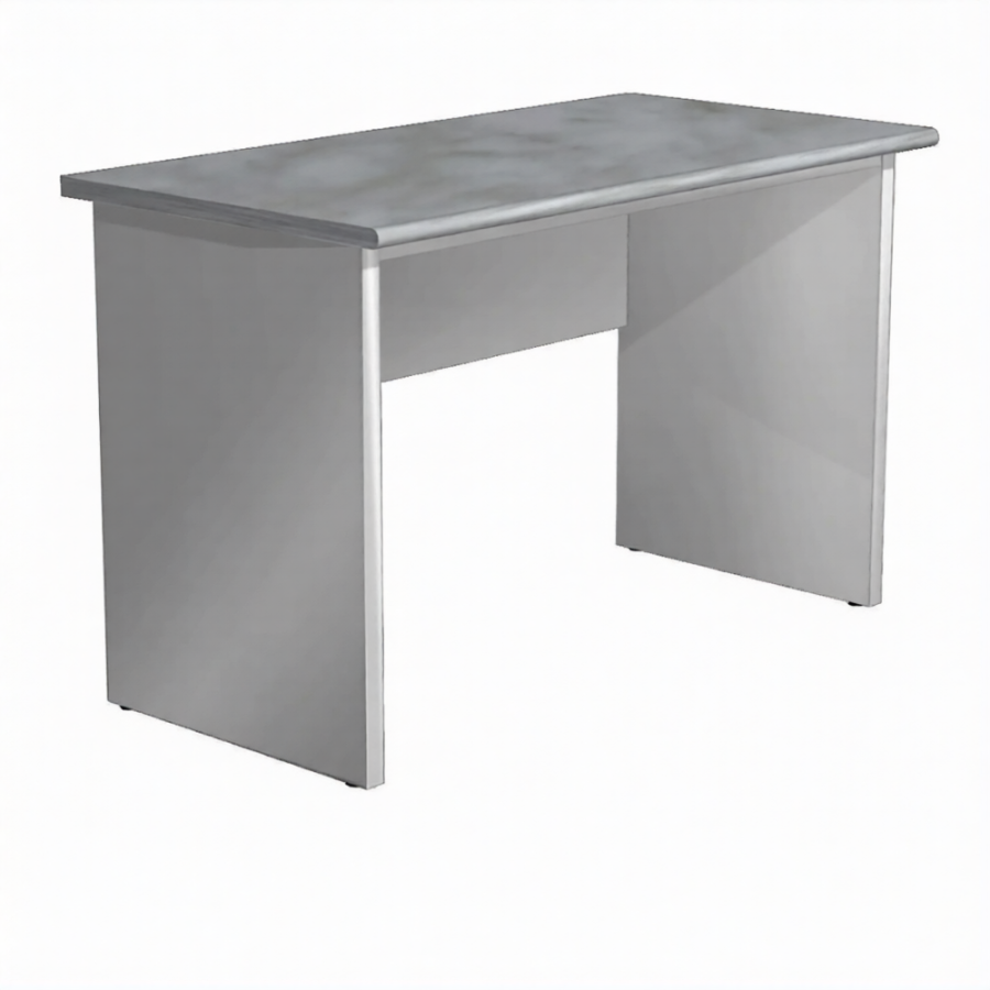 Стол рабочий металлический СЛМ (столешница постформинг серый, каркас серый)