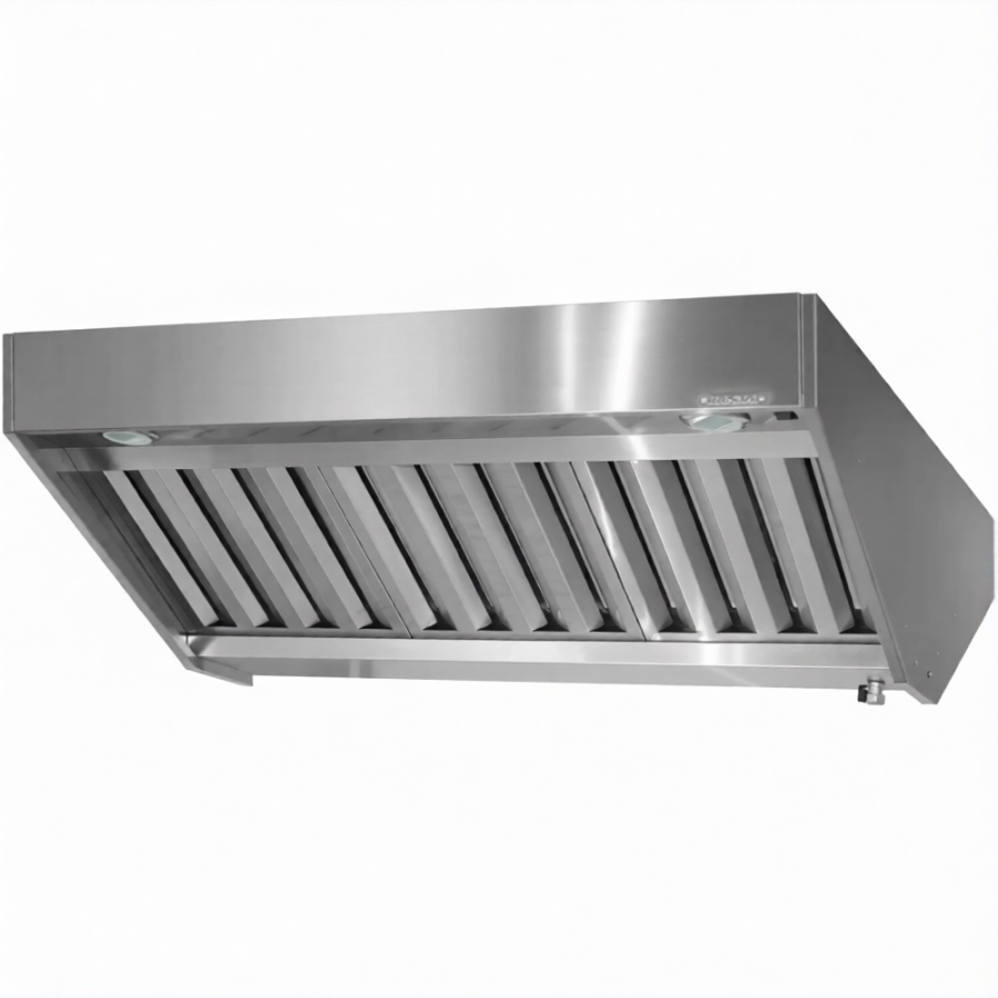 Зонт вытяжной полуоткрытый ЗВПб 400х1200х1600 «Base» островной (к-т светильников)