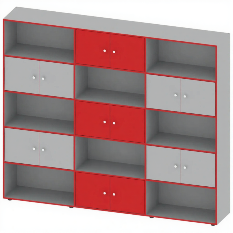 Шкаф многосекционный встраиваемый полуоткрытый ШК-ТР-9