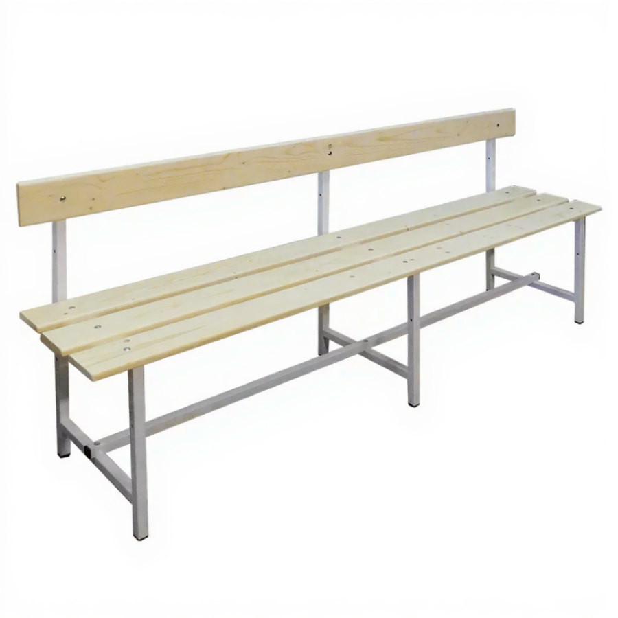 Скамейка со спинкой 4-х местная