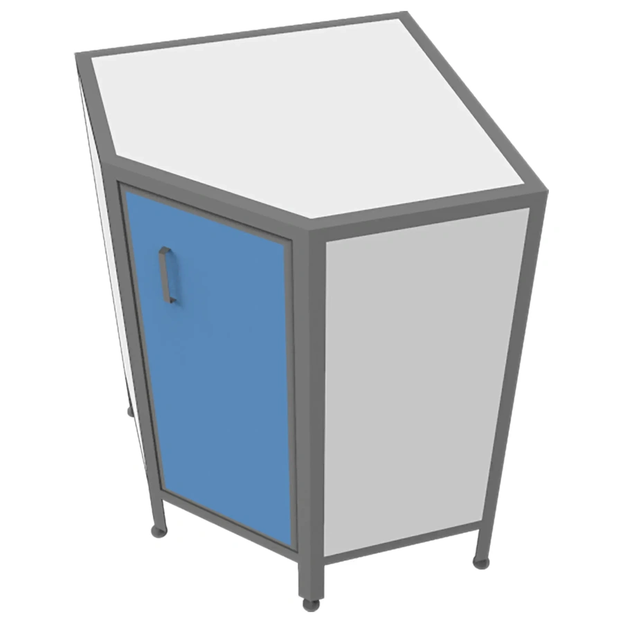 Стол-мойка лабораторная MED 13.006al (белый)