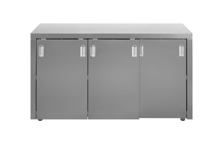 Стол-тумба универсальный Luxstahl СТУ3-18/8 двери-купе