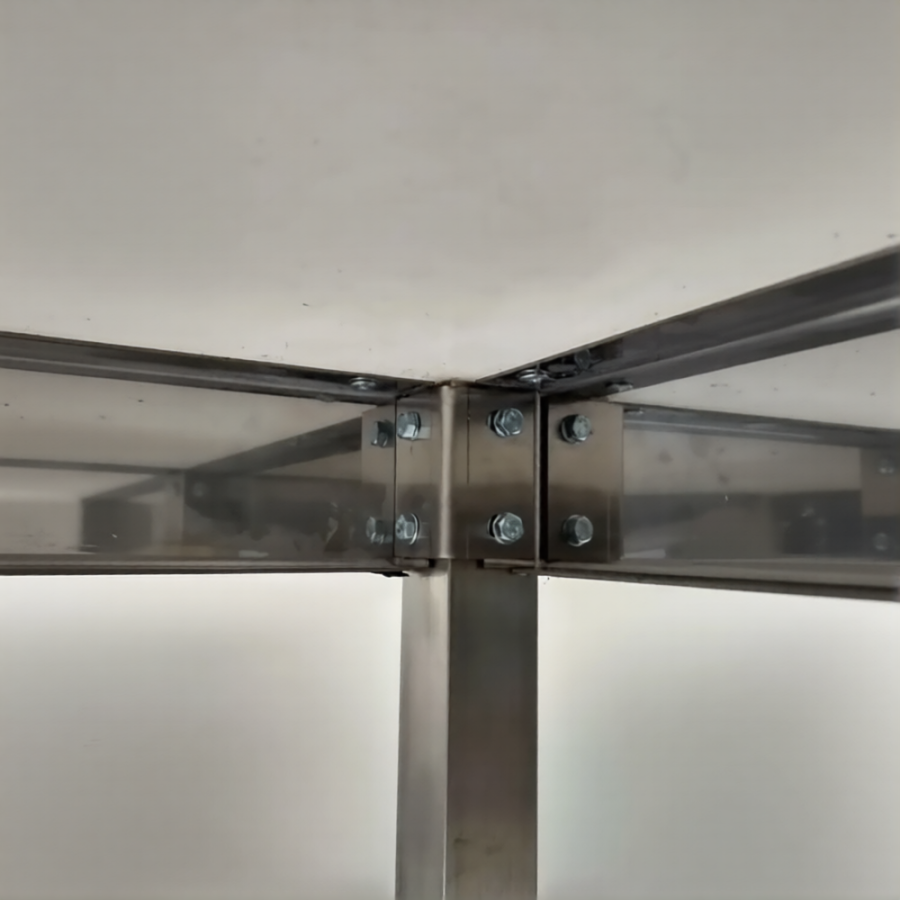 Стол производственный СПРп - 860х1200х700 «Profi Ral» (полка сплошная)