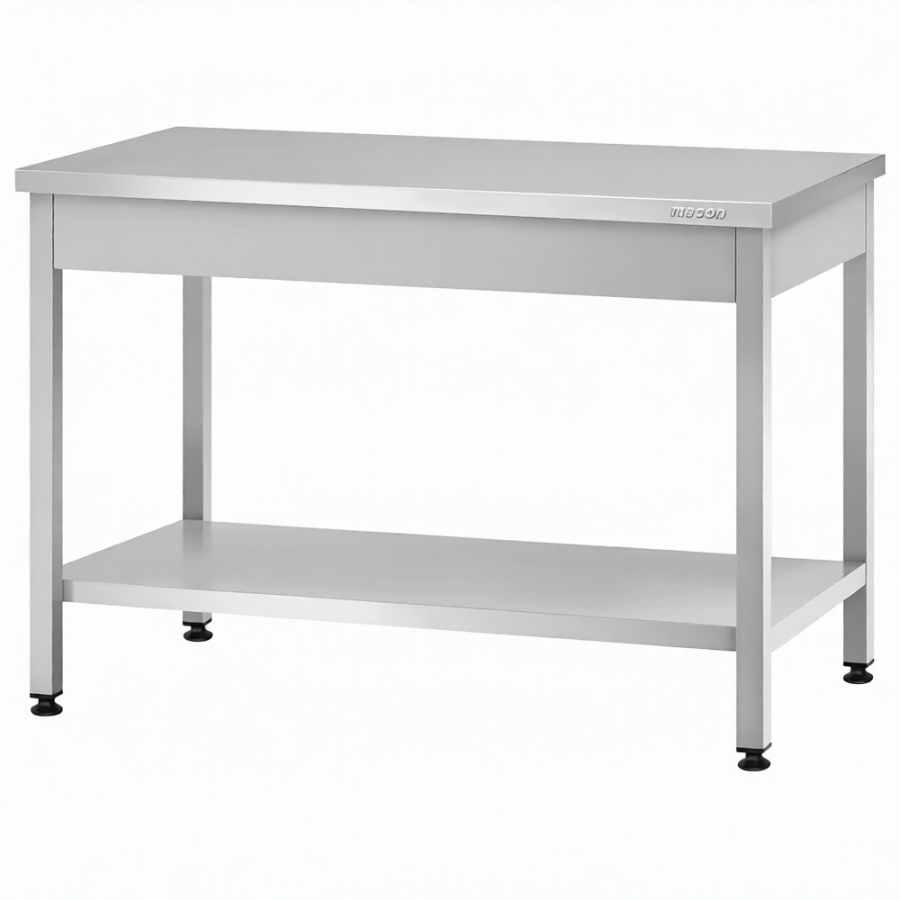 Стол производственный СПРп - 860х1200х700 «Profi Ral» (полка сплошная)