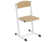 Стул школьный ученический 3-5 г/р "Альтер" регулируемый (фанера, м/к белый)