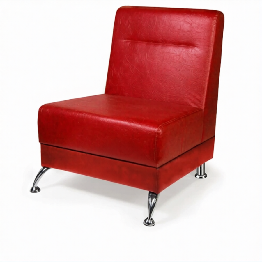 Диван-кресло ДО-4/1 (кожзам Эконом белый)