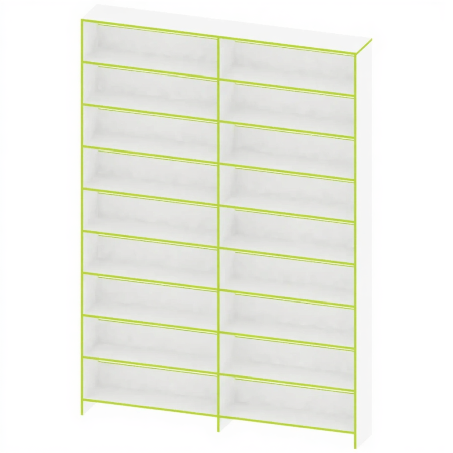 Стеллаж для книг с полками СТ-АД-146-1