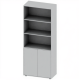 Стеллаж полуоткрытый ШК-ТР-1, Серый с серой кромкой